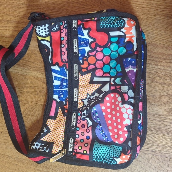 ππ¨ LeSportsac Pop Art Shoulder Bag + Pouch Combo! π¨π - Picture 2 of 7